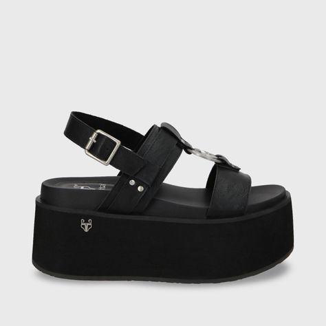 Sandalia Plataforma Negro Mujer 35186 Gotta-0