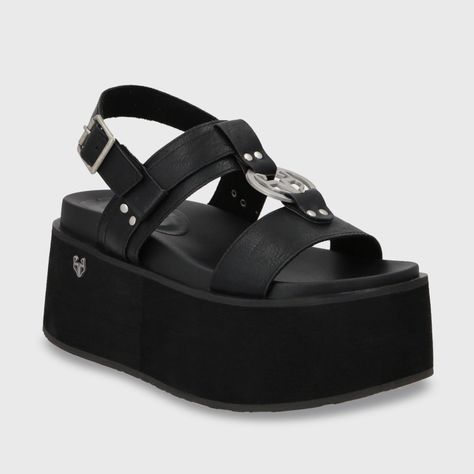 Sandalia Plataforma Negro Mujer 35186 Gotta-1