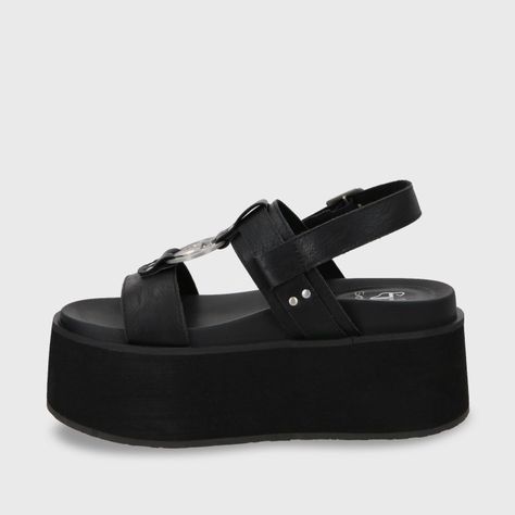 Sandalia Plataforma Negro Mujer 35186 Gotta-3