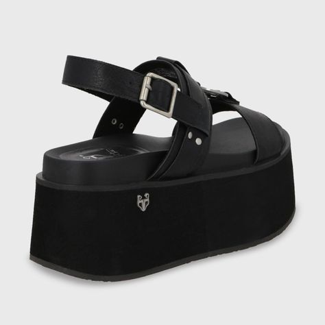Sandalia Plataforma Negro Mujer 35186 Gotta-4