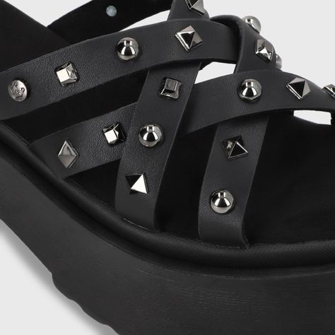 Sandalia Plataforma Negro Mujer 45984 Gotta-5