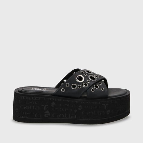Sandalia Plataforma Negro Mujer 55931 Gotta-0