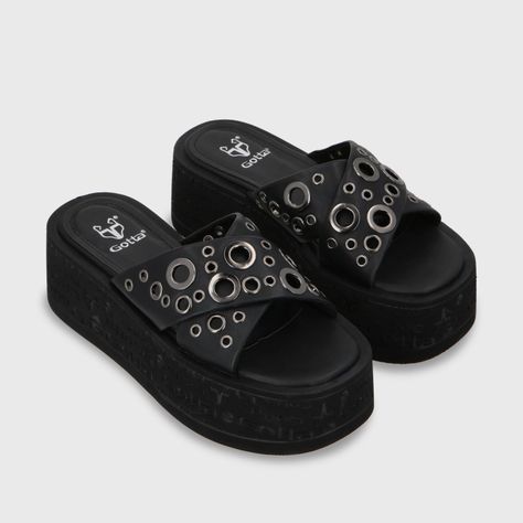 Sandalia Plataforma Negro Mujer 55931 Gotta-2