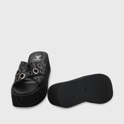 Sandalia Plataforma Negro Mujer 55931 Gotta-6