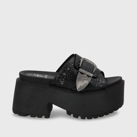 Sandalia Plataforma Negro Mujer 1567D Gotta-0