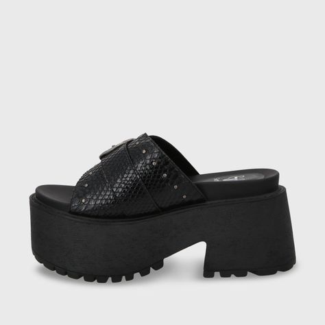 Sandalia Plataforma Negro Mujer 1567D Gotta-3