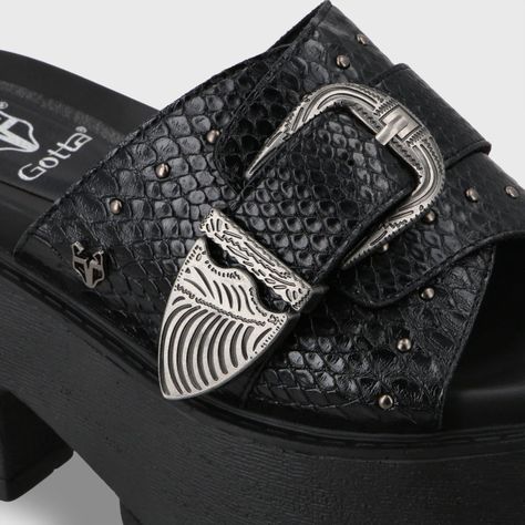 Sandalia Plataforma Negro Mujer 1567D Gotta-5