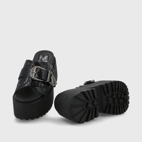 Sandalia Plataforma Negro Mujer 1567D Gotta-6