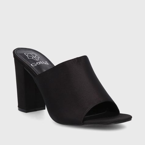 Sandalia Taco Negra Mujer 35121 Gotta-1