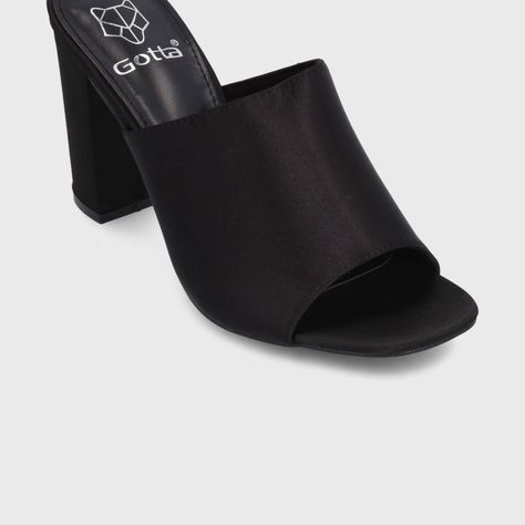 Sandalia Taco Negra Mujer 35121 Gotta-5