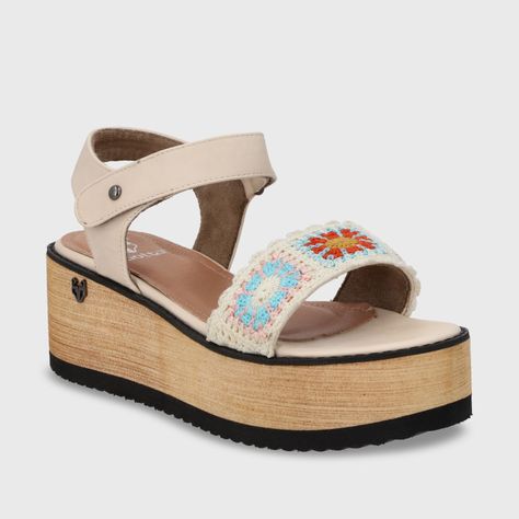 Sandalia Plataforma Multicolor Mujer 15616 Gotta-1