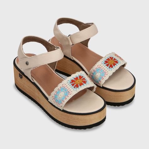 Sandalia Plataforma Multicolor Mujer 15616 Gotta-2