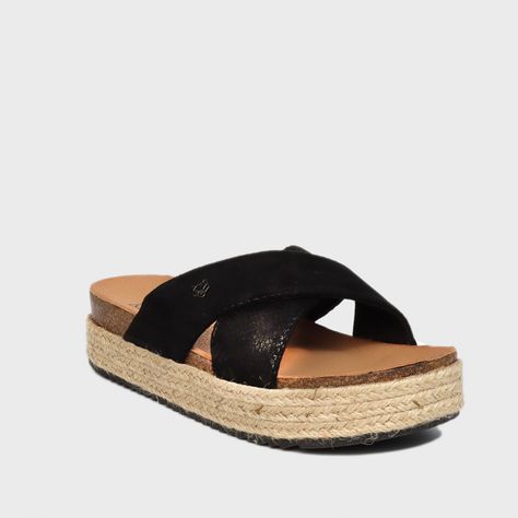 Sandalia Plataforma Negra Mujer 23193 Gotta-1