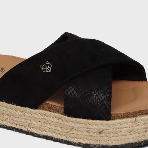 Sandalia Plataforma Negra Mujer 23193 Gotta-5