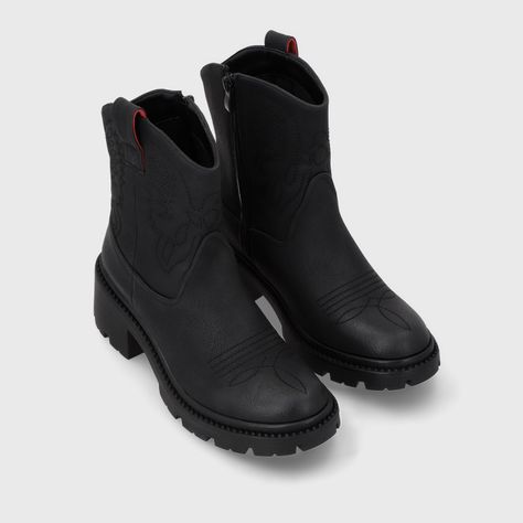 Botin Taco Negro Mujer 45745 Gotta-2