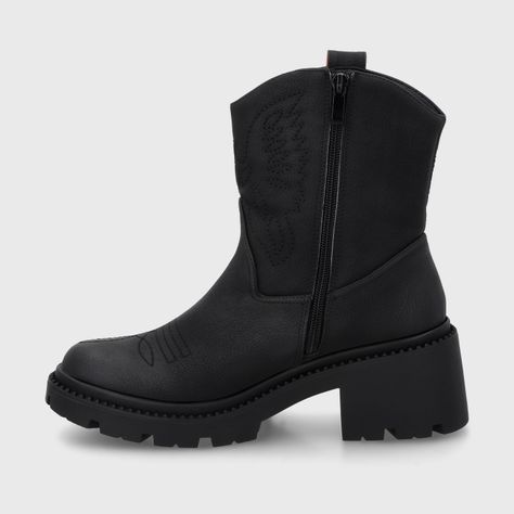 Botin Taco Negro Mujer 45745 Gotta-3