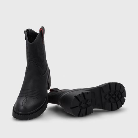 Botin Taco Negro Mujer 45745 Gotta-6