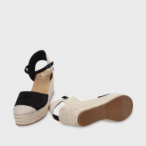 Sandalia Yute Negra  Mujer 45711 Gotta-5