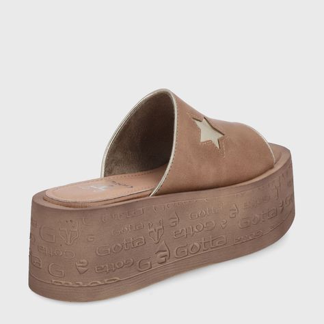 Sandalia Plataforma Beige Mujer 55930 Gotta-7