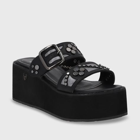 Sandalia Plataforma Negra Mujer 15620 Gotta-1