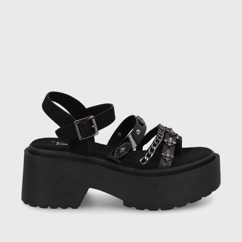 Sandalia Negra  Mujer 45982 Gotta-0