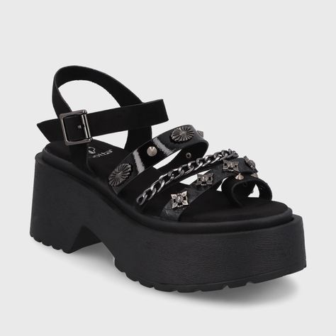 Sandalia Negra  Mujer 45982 Gotta-1