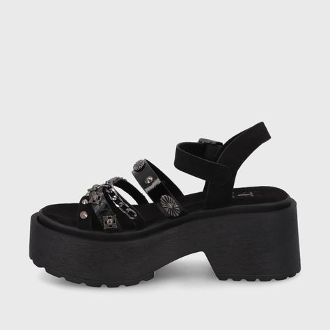 Sandalia Negra  Mujer 45982 Gotta-3