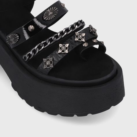 Sandalia Negra  Mujer 45982 Gotta-5