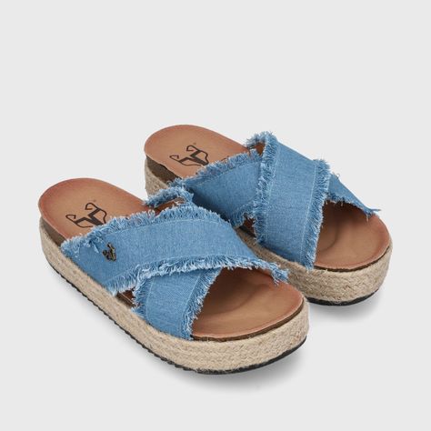 Sandalia Plaforma Denim  Mujer 23195 Gotta-2