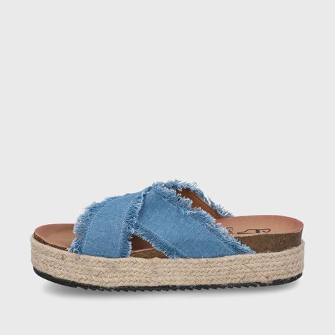 Sandalia Plaforma Denim  Mujer 23195 Gotta-3