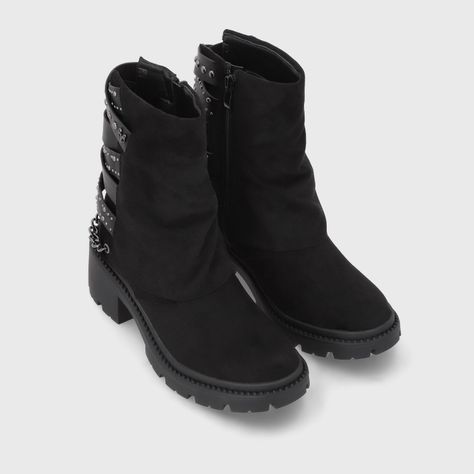 Botin Taco Negro Mujer 45746 Gotta-2