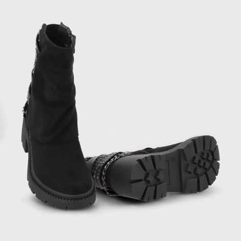 Botin Taco Negro Mujer 45746 Gotta-6
