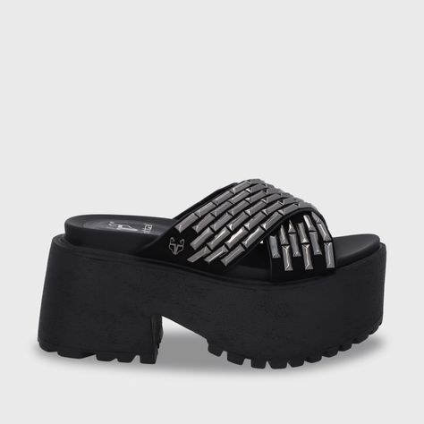 Sandalia Plataforma Negro Mujer 1567C Gotta-0