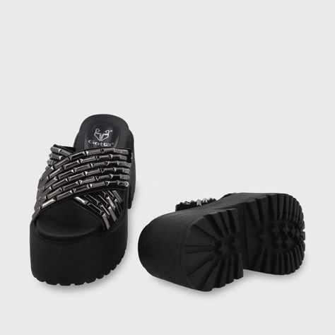 Sandalia Plataforma Negro Mujer 1567C Gotta-6