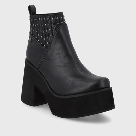 Botín Taco Negro Mujer 15044 Gotta-1