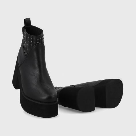 Botín Taco Negro Mujer 15044 Gotta-6