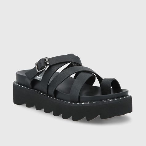 Sandalia Negra Mujer 1573C Gotta-1