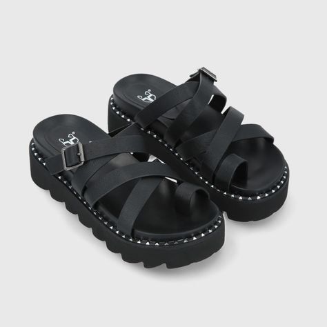 Sandalia Negra Mujer 1573C Gotta-2