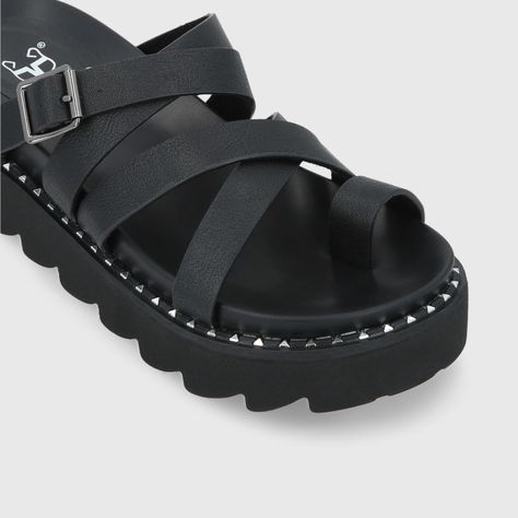 Sandalia Negra Mujer 1573C Gotta-5