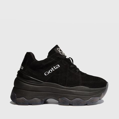 Zapatilla Cuero Negra Mujer 18540 Gotta-0