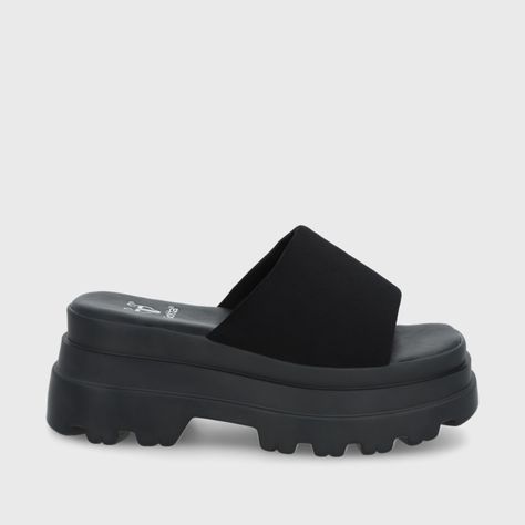 Sandalia Negra Plataforma Mujer 45731 Gotta-0