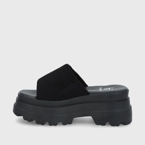 Sandalia Negra Plataforma Mujer 45731 Gotta-3