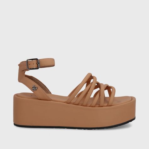 Sandalia Plataforma Camel Mujer 35220 Gotta-0