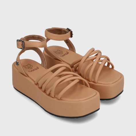 Sandalia Plataforma Camel Mujer 35220 Gotta-2
