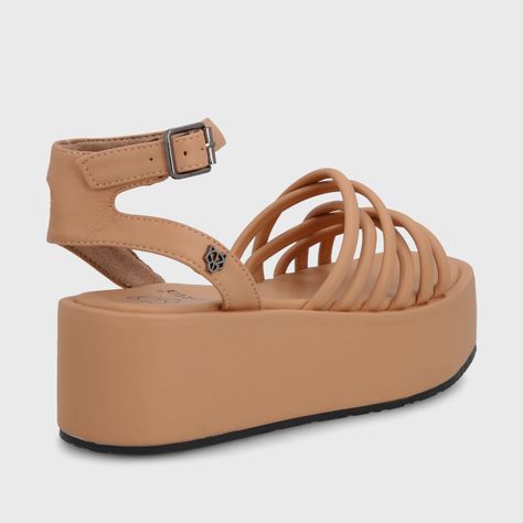 Sandalia Plataforma Camel Mujer 35220 Gotta-4