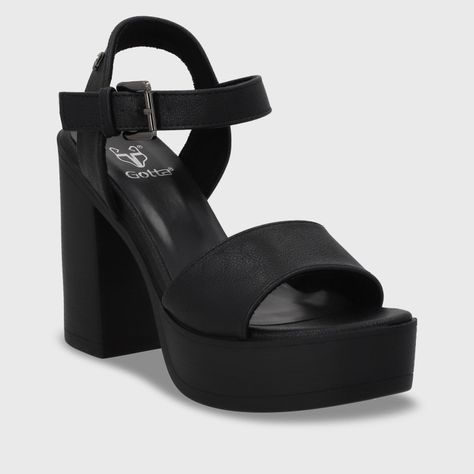 Sandalia Plataforma Negro Mujer 45961 Gotta-1