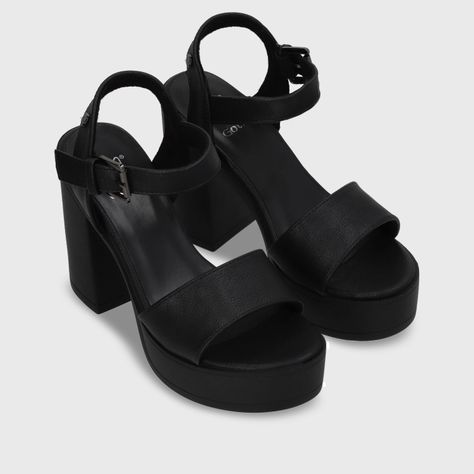 Sandalia Plataforma Negro Mujer 45961 Gotta-2