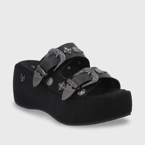 Sandalia Plataforma Negra Mujer 45825 Gotta-1