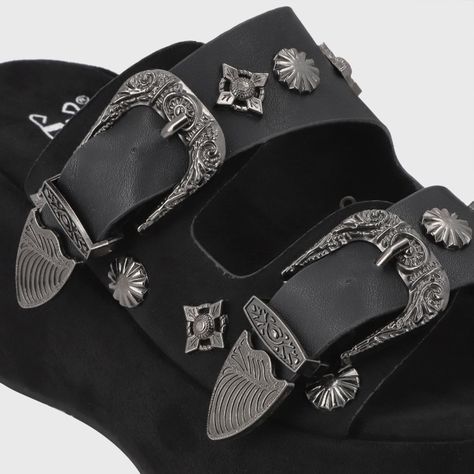 Sandalia Plataforma Negra Mujer 45825 Gotta-5