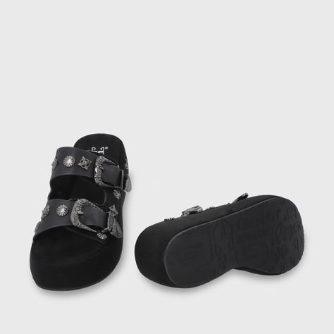 Sandalia Plataforma Negra Mujer 45825 Gotta-6